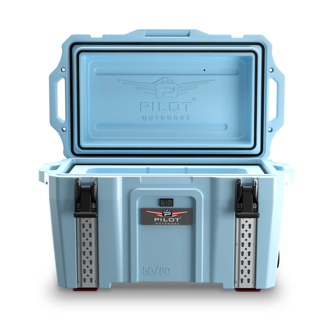 Pilot Outdoors® Model 50/80 Premium Cooler (Light Blue) | Best in