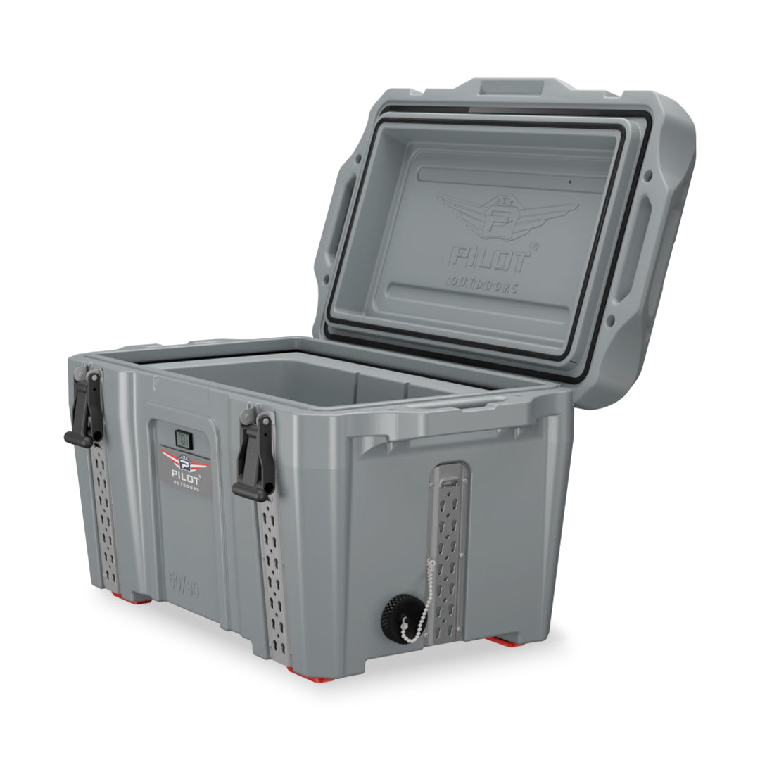 Premium Pilot Outdoors Ice Chest Cooler 50-80 – Grey | Outdoor