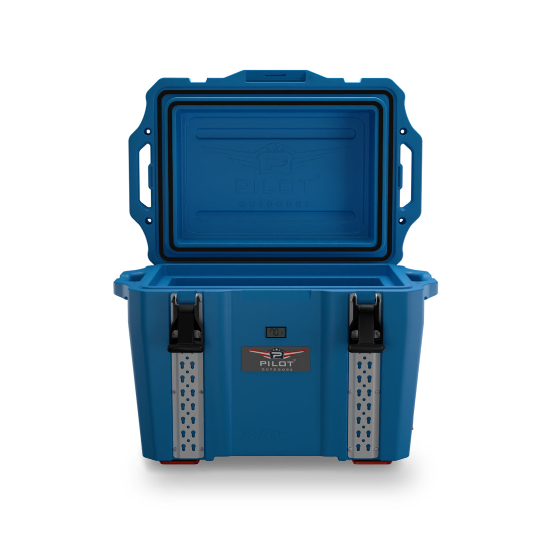 Pilot Outdoors Premium Ice Chest Cooler 35‑60 – Medium Blue