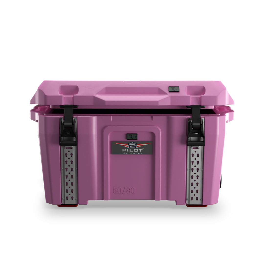 Pilot Outdoors 50-80 Cooler – Pink | Camping & Adventure Gear