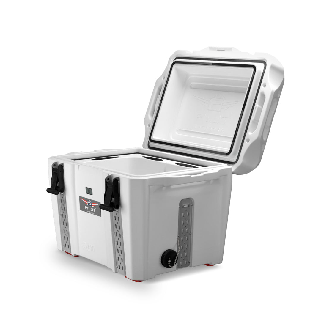 Pilot Outdoors 35‑60 White Outdoor Ice Chest Cooler – PILOT OUTDOORS®